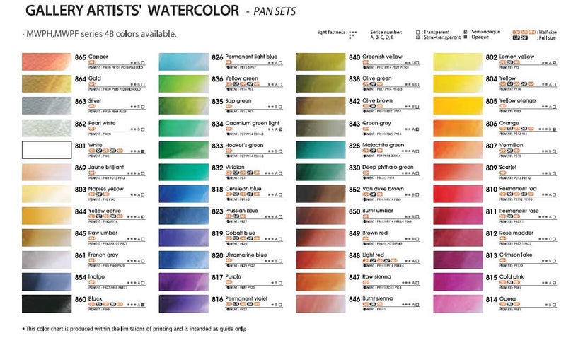 MUNGYO Professional Watercolor Set, Tin Case, 12 Count - Image 5