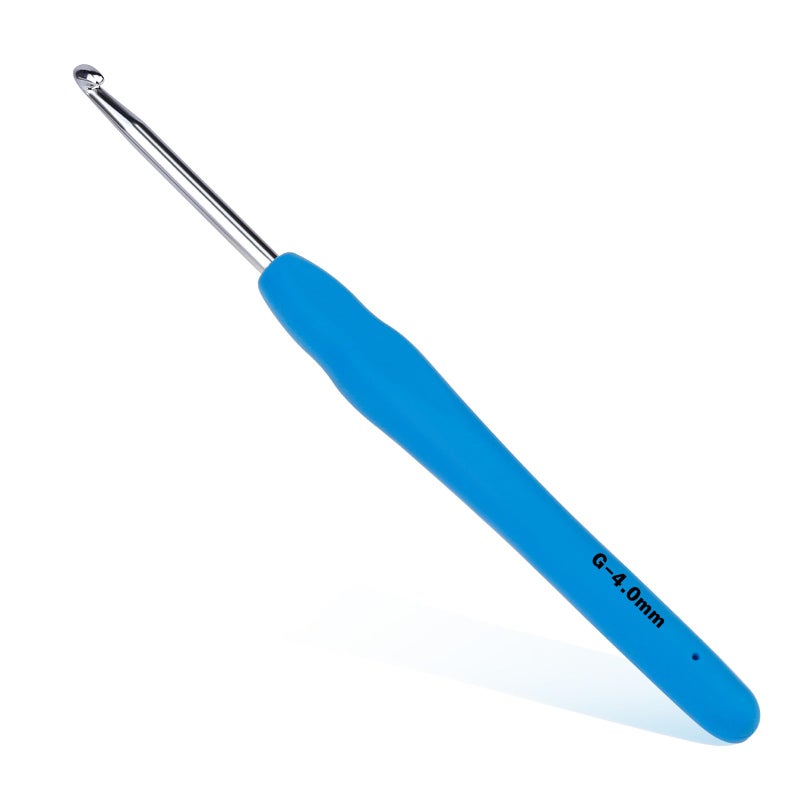 Crochet Hook 40 mm Ergonomic Crochet Hook Crochet Needles for Arthritic Hands Knitting Needles with Soft Handle Beginners and Experienced Hobbyists 40 mm