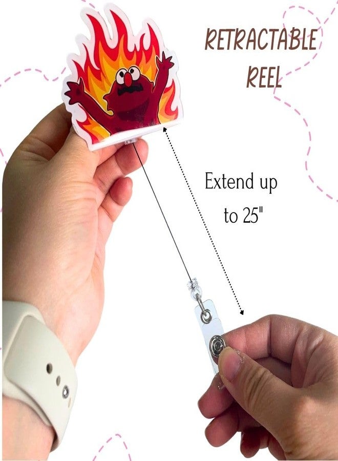 YJ PREMIUMS Living The Dream Funny Halloween Badge Reel Retractable ID Name Holder Clip Fun Spooky Ghost Skull Grim Reaper Radiology Skeleton Sarcastic ER Tech RN CNA MA Life Nurse Nursing Gifts Accessories - Image 3