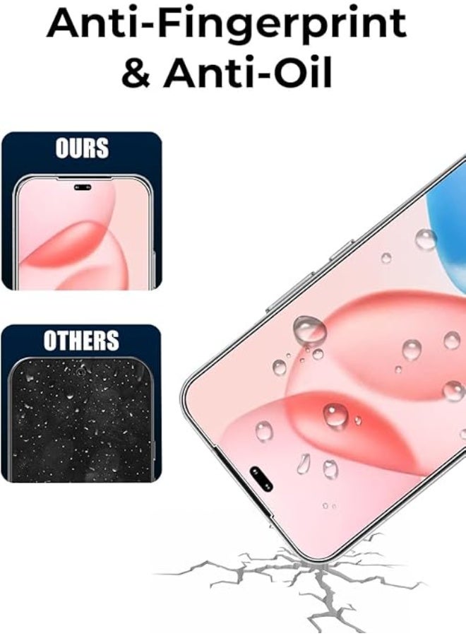 glassology حماية شاشة زجاجية مقساة 9H لهونر 400 برو، وضوح عالي، مقاومة للبقع، تغطية من الحافة إلى الحافة - Image 3