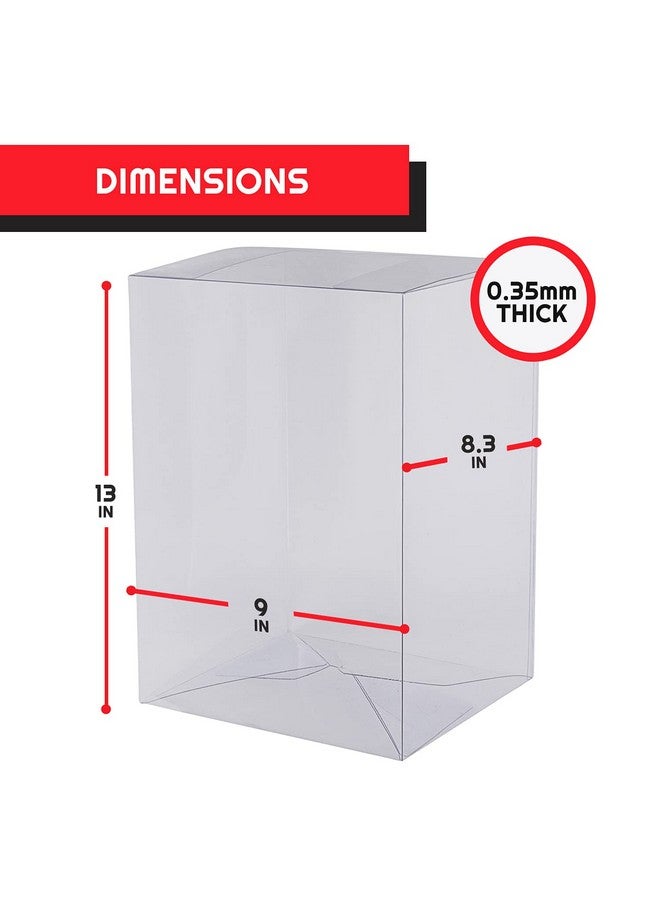 EVORETRO Pop Protector 10 inch for Funko Pop 10 inch Figures - 10 Pack - 0.35 mm Clear Thick PET Plastic Box Case Protector, Anti-Scratch, Stackable Display Case, Will Last for Years to Come - Image 3