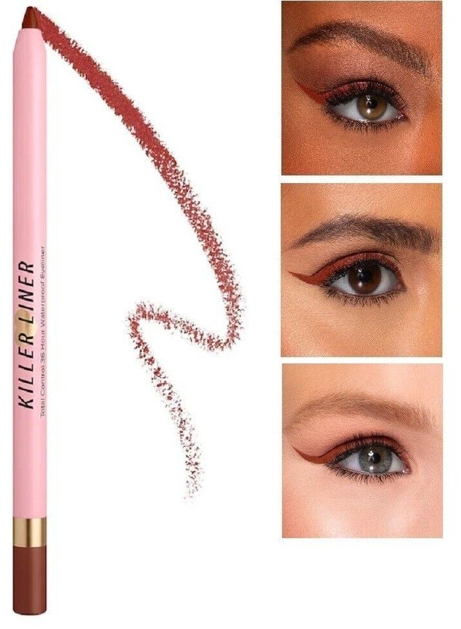 Too FacedCosmetics Too Faced Killer Liner 36 Hour Waterproof Gel Eyeliner Rustic Spiced Orange 1.2g  - Image 3