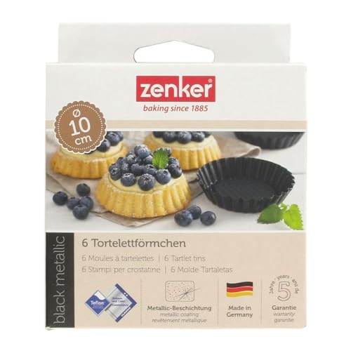 Zenker Non-Stick Carbon Steel Mini Tart Pans, 4-Inch Diameter, Set of 6 - Image 5