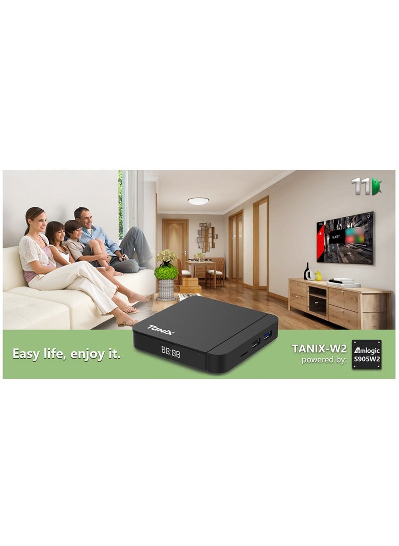 Tanix - Quad Core Android TV Box with 2GB RAM and 16GB ROM - Lot 2G DDR3/16GB eMMC/Yes/100M/HDMI-Compatible 2.1/Android 11 - Image 1