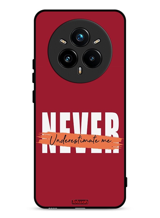 Tolwak Realme 14 Pro 5G Protective Case Cover Never Underestimate Me