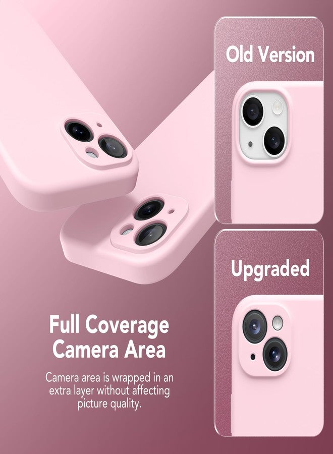 SuydanBox Magnetic for iPhone 14 Case, Compatible with MagSafe, [Full Camera Protection][Screen Protector] Silicone Shockproof Protective Phone Case for iPhone 14 6.1 inch, Chalk Pink - Image 4