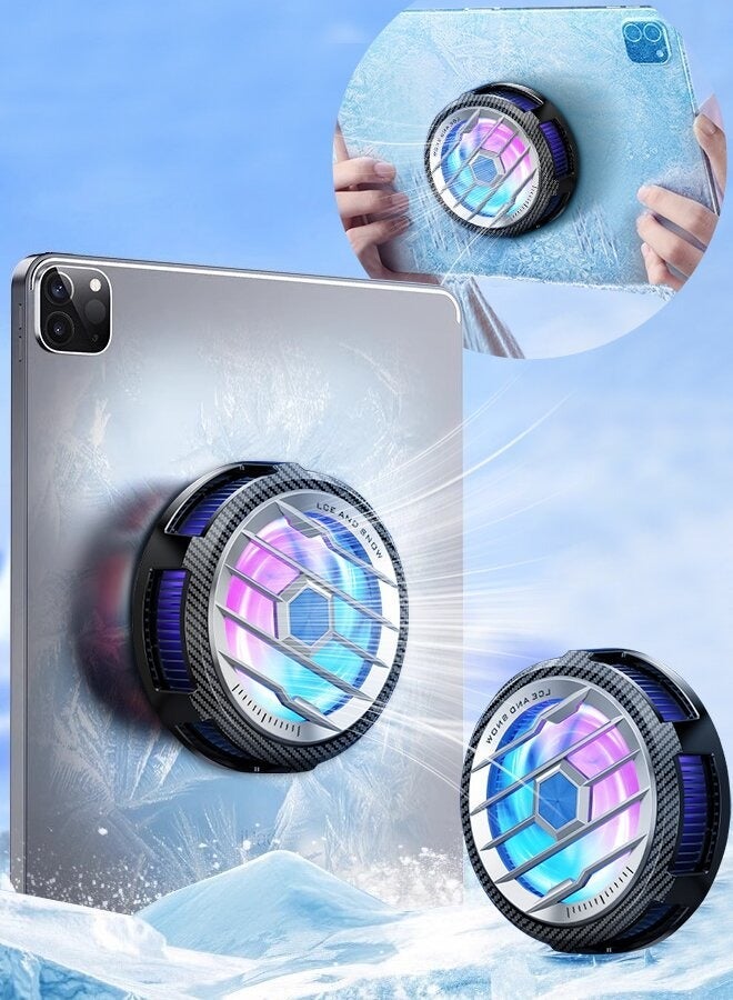 general iPad Cooler, Magnetic Tablet Cooler for iPad/Surface pro/Samsung Tab, Steam Deck Compatible, Mobile Gaming Universal Cooler with Temperature Display, Tiktok Live - Image 1
