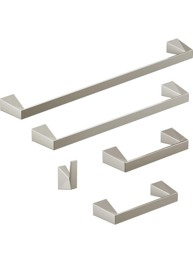 Delta Trillian (1-Pack) 8'' Towel Rack for Bathroom Brilliance Stainless Steel Towel Bar for Bathroom Wall Hand Towel Holder Rod Wall Mounted Kitchen Towel Holder 74308-SS - Image 2