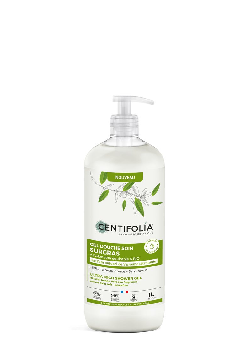 Centifolia - ULTRA-RICH SHOWER GEL NATURAL LEMON VERBENA 1L - Image 1