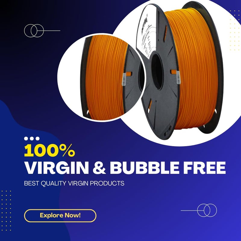 Scribbl3d Premium ABS 1.75mm 3D Printing Filament - Dimensional Accuracy +- 0.02mm (Orange) - Image 4