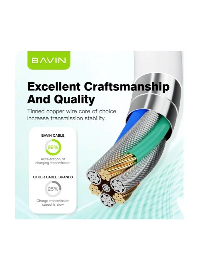 Bavin CHARGEING DATA CABLE FAST CB294 USB TO TYPE C - Image 3