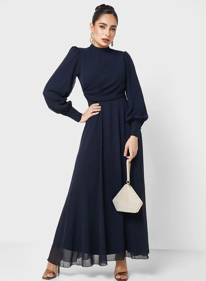 refka casual dress Modanisa CREW NECK REFKA CASUAL - Maxi dress - green