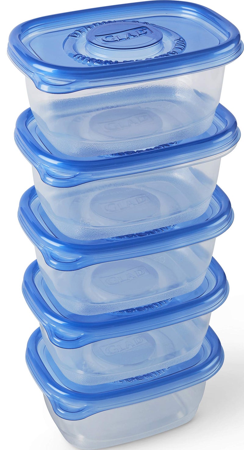 GladWare Soup & Salad Everyday Use, Medium Rectangle Storage, Standard, 24 Oz, 5 Count - Image 3