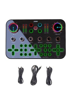 K600 المهنية الموسيقى الحية خلاط بطاقة الصوت جهاز خلاط الصوت مع الذكية الحد من الضوضاء مغير الصوت واجهة صوت بلوتوث 48 فولت الطاقة الوهمية مناسبة لتسجيل استوديو البث بودكاست Ga