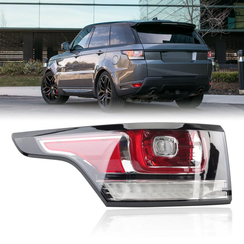 Clidr LED Tail Light for Range Rover Sport L494 2014 2015 2016 2017 Driver Side Clear Rear Lamp Brake Light LR061589BLeft