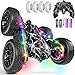 Terucle Rc Cars Toys for Boys Remote Control Car 24 GHz Black Toys for Ages 57 Kids Toys New Upgraded Strip Lights 360 Rotating Rc Truck Birthday Black - Image 3