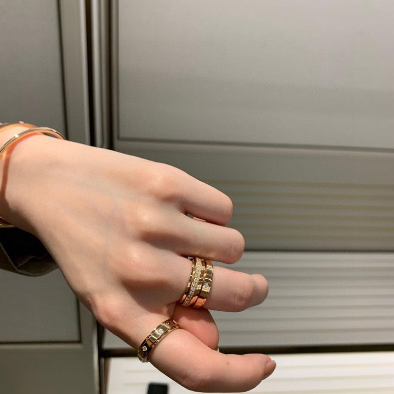 Kainier Anxiety Rings for Women Men Relieving Anxiety Lucky Rings Comfort Fit Size 5 to 10 - Image 4