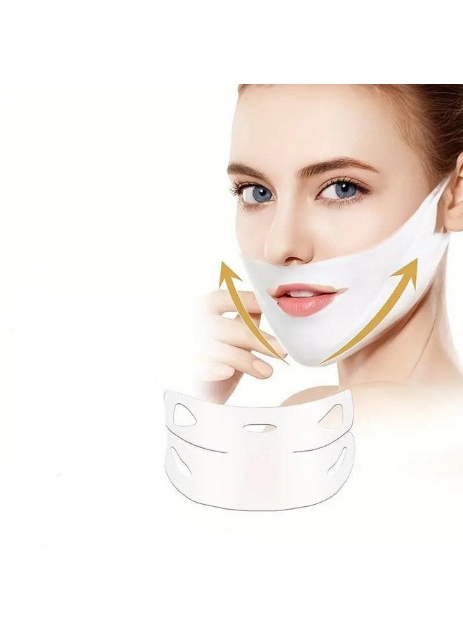 ESTAMINE V-shaped Face Lifting Mask, Lifting The Chin, Shaping The Face, Firming The Ear, Moisturizing The Face, And Moisturizing The Face For Men And Women Daily Care - Image 1