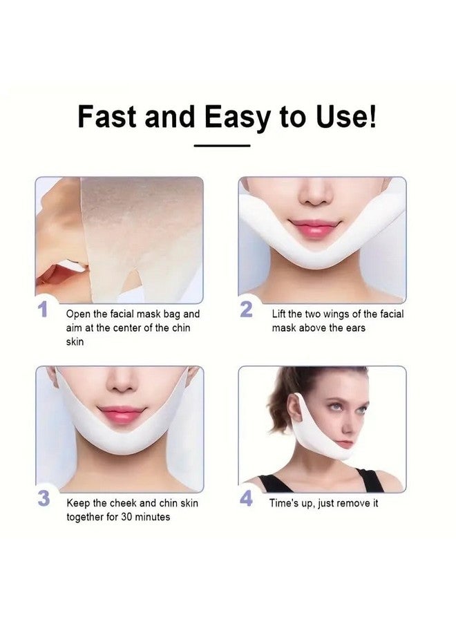 ESTAMINE V-shaped Face Lifting Mask, Lifting The Chin, Shaping The Face, Firming The Ear, Moisturizing The Face, And Moisturizing The Face For Men And Women Daily Care - Image 4