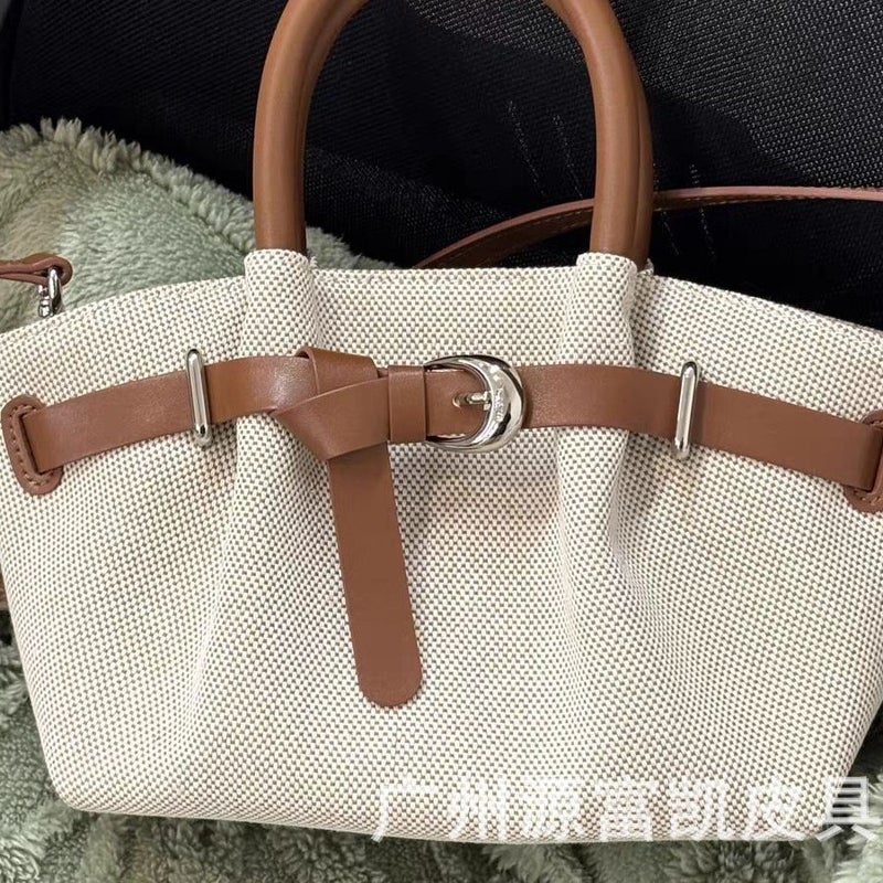 Women's Mocha Brown PU Tote Bag, Street Style Casual Handbag - Image 2