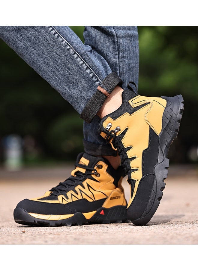 NIBEMINENT High quality Security Boots Men Shoes Puncture-Proof Work Boots Steel toe shoes Work Sneakers Safety boot for engineers Non-slip - Image 1