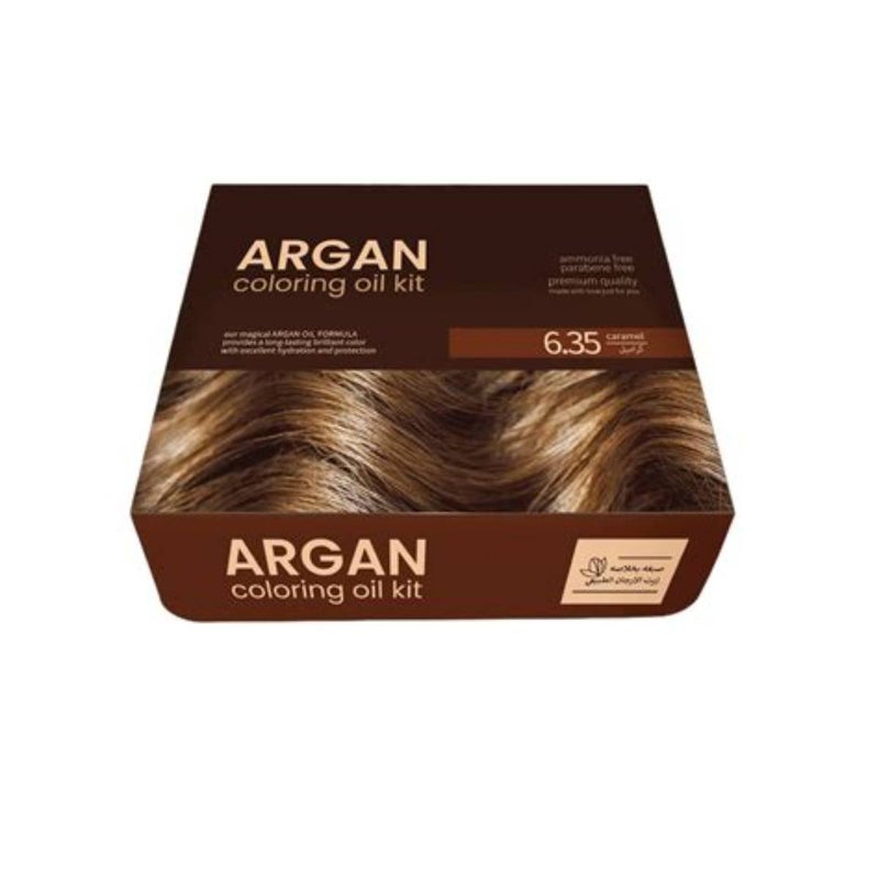 ARGAN  HAIR COLORING 6.35 CARAME 75ML