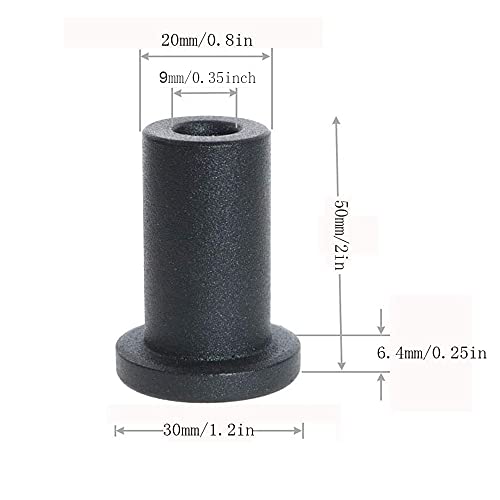 Omama Sliding Barn Door Spacers-Sliding Barn Door Hardware Longer Washer,Spacer Replacement Hardware for Flat Track Pack of 4 (50mm/2inch) - Image 2
