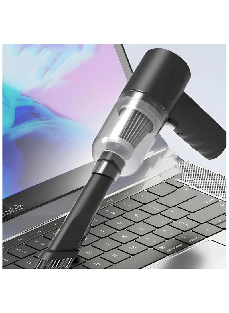 3 in 1 Portable Vacuum Cleaner Duster Blower Air Pump Wireless Handheld Clean Microscopic dust Like Car, Home,Computer, Laptop, Flower, Mirror Vehicle Interior Cleaner - Image 4