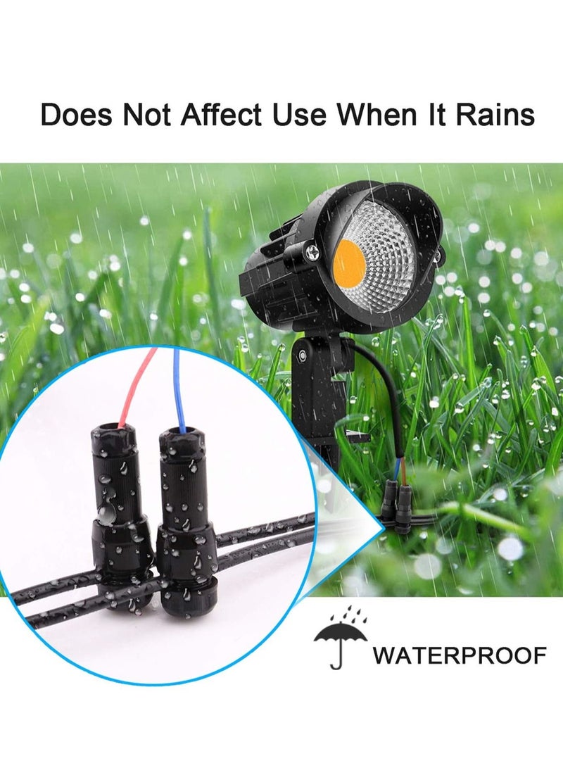 Captaintech Low Voltage Wire Connectors AC 13V, Waterproof Landscape Lighting Connectors for 12/2 14/2 Gauge Cable, Ideal for Outdoor Path Lights, Spotlights, In-Ground Lights(Set of 10) - Image 5