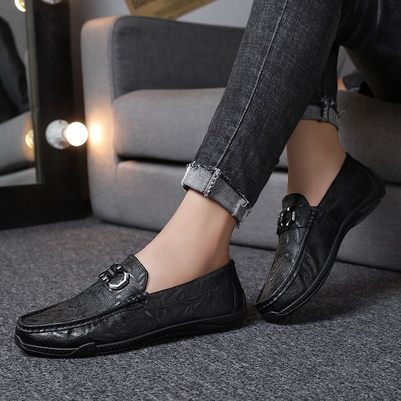 Doug Shoes Men'S Autumn And Spring 2023 New British Men'S Casual Small Leather Shoes God Boy Lazy One-Pedal Fashionable Shoes - Image 4