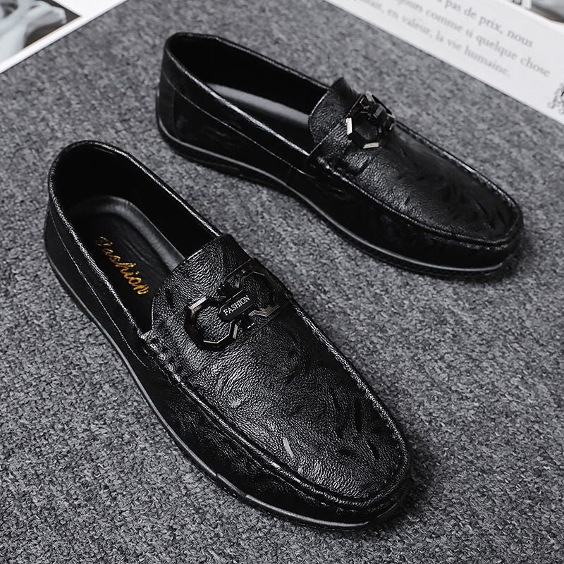 Doug Shoes Men'S Autumn And Spring 2023 New British Men'S Casual Small Leather Shoes God Boy Lazy One-Pedal Fashionable Shoes - Image 3