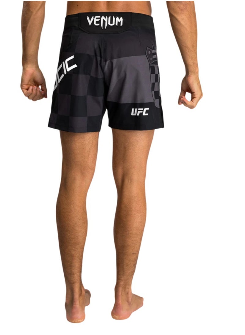 VENUM - UFC UNRIVALED BY VENUM STIPE MIOCIC MENS SHORT FIT FIGHT SHORT BLACK - Image 1