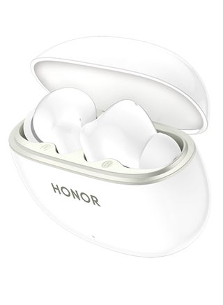 HONOR Earbuds X10 Lite Wireless Earbuds with Active Noise Cancellation, 12.4mm Dynamic Driver, 45H Battery Life, AI Call Noise Reduction, IP54 Water Resistant Buds, Bluetooth 5.3, Smart Touch Controls – White - view 2
