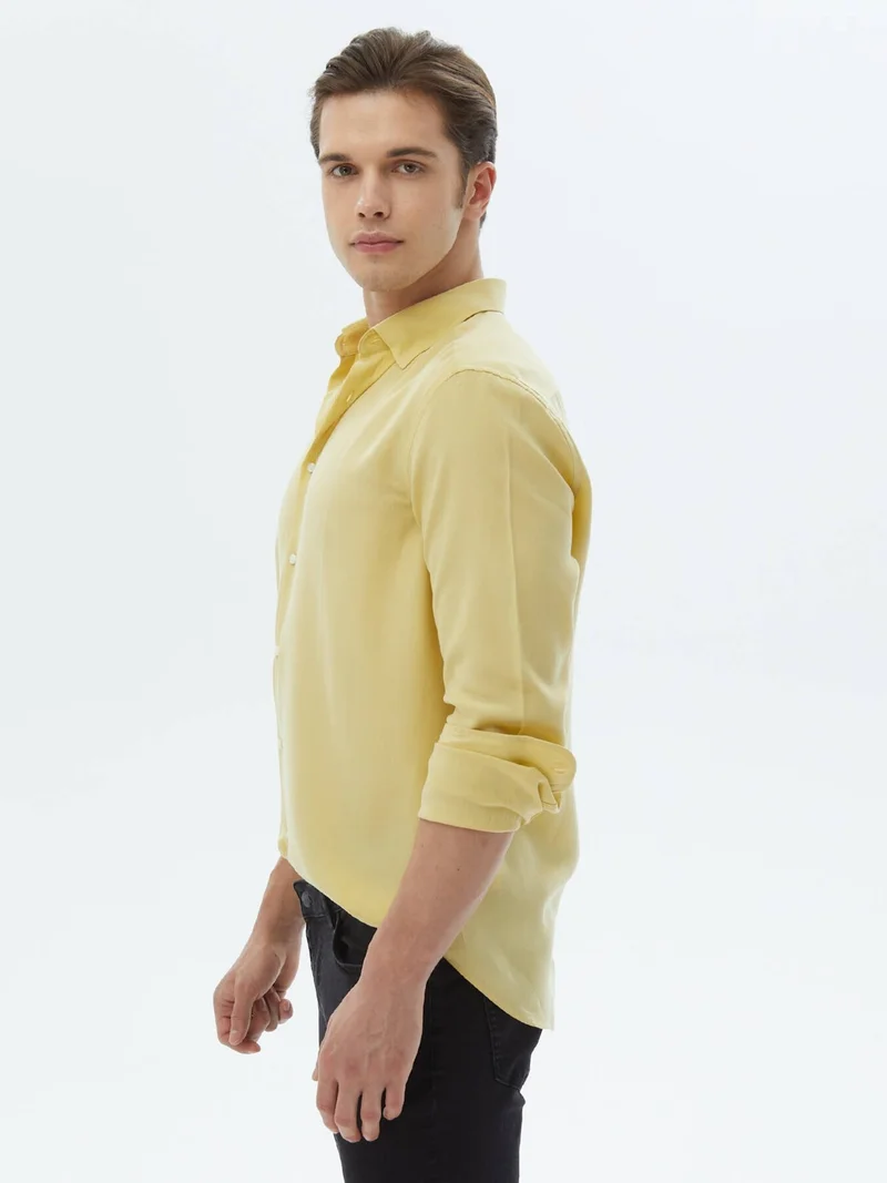 Kip Lemon Mold Regular Fit Woven Casual Shirt