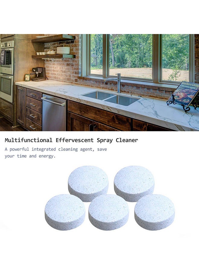 Loquat 20-Piece Multifunctional Effervescent Spray Cleaner Tablet Set White - Image 2