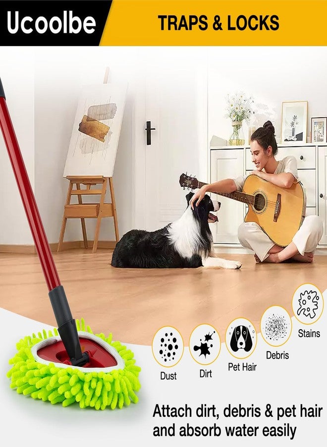 Ucoolbe Spin Mop Heads Replacements for Ocedar Easywring 1-Tank System, Microfiber Chenille Mop Pads Spin Mop Refill for Dry & Wet Use, 3 Pack - Image 5