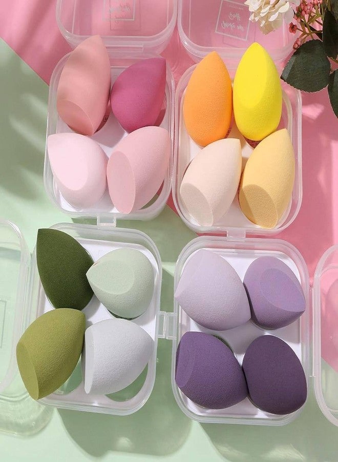 LOTSPEK Beauty Blender Sponge in A Storage Box,Makeup Cosmetic Puff Makeup Sponge With Storage Box Foundation Powder Sponge Beauty Tools Women Makeup Accessories (4 Pcs IN BOX, Multicolour) - Image 2