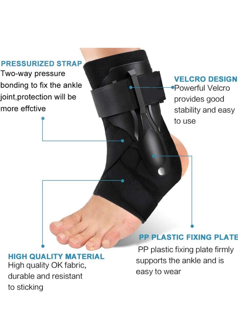 SOLARAE Ankle Brace, Ankle Support Brace for Ankle Sprains, Ankle Braces for Men Women, Ankle Support Sprained Ankle Brace for Basketball Soccer Volleyball - L - Image 4