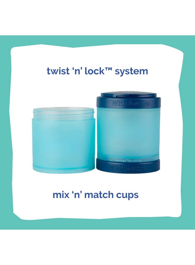 Whiskware Disney Pixar Stackable Snack Containers for Kids and Toddlers, 3 Stackable Snack Cups for School and Travel, Monsters Inc Mike Wazowski and Sulley - Image 3