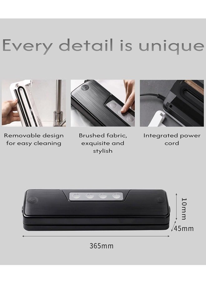 Vacuum Sealer Machine, Automatic Sealer Machine with Dry/Wet Vac&Seal/Seal Only/Spot Pumping Modes, Automatic Heat Sealing for Food Packaging and Freshness Preservation Storage Saver  - Image 2
