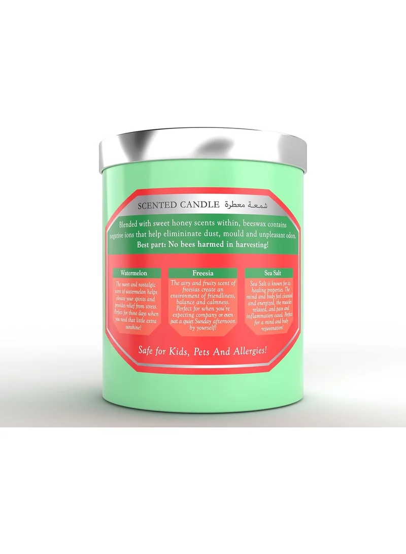 Shower Scents Shower Scents Watermelon Sugar Rush Beeswax 3 - Wick Scented Candle 410g