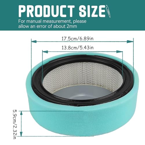 SOLLON 263-32610-a1 Air Filter for Robin 263-32610-01 Subaru 0187-6068 263-32610-01 Fit For Robin EH65 EH64 EH63 Lawnmower Engines, Lawn Mower Air Cleaner - Image 2