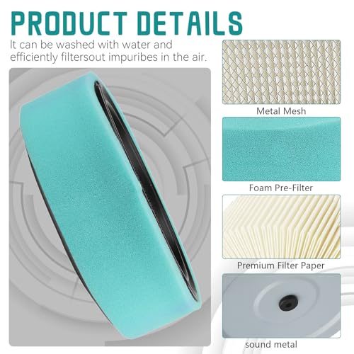 SOLLON 263-32610-a1 Air Filter for Robin 263-32610-01 Subaru 0187-6068 263-32610-01 Fit For Robin EH65 EH64 EH63 Lawnmower Engines, Lawn Mower Air Cleaner - Image 3