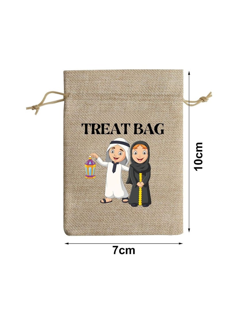 PRINTSHOP4ME - 12 pcs of Haq Al Laila Bags as perfect candy goody bags to kids For Haq Al Laila Party Design 2 - Image 1
