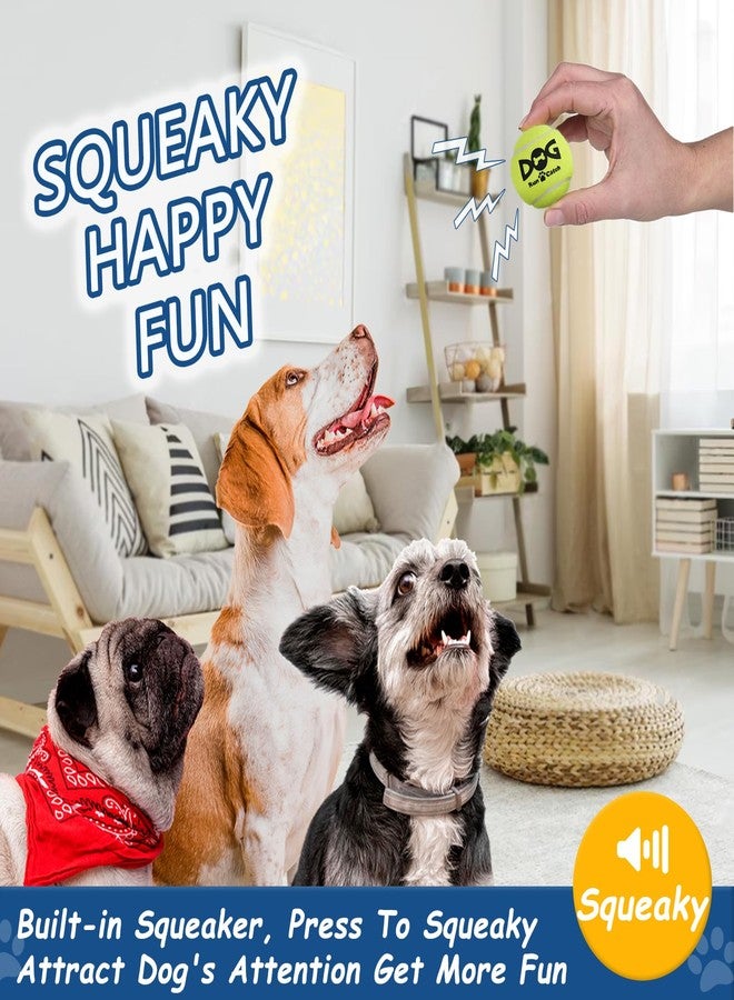 INSUM 20 Pack Small Tennis Balls for Dogs - 2 Inch Squeaky Dog Balls Toys with Mesh Bag, SGS Certified, Durable Non-Toxic, Built in Squeaker, Small Breeds - Image 3