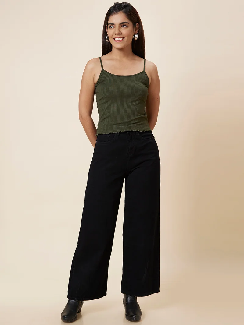 globus Women Stretchable Mid-Rise Wed Leg Jeans