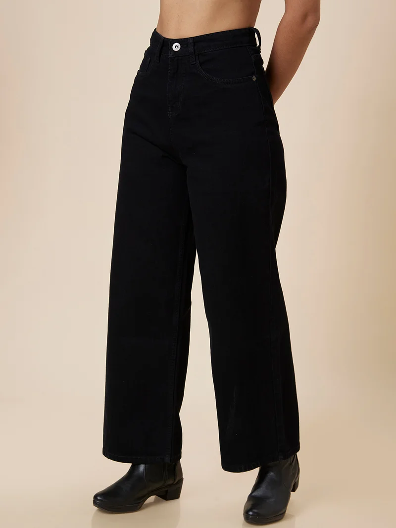 globus Women Stretchable Mid-Rise Wed Leg Jeans