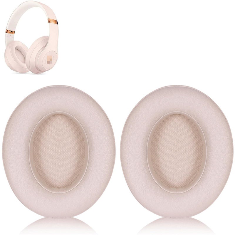 Sodorous 2 Pack Replacement Earpads for Beats Studio 3,Premium Memory Foam Ear Cushions for Studio 2 & 3 Headphones Wired & Wireless,Noise Isolation Protein Leather, Easy Installation - Desert Sand - Image 1
