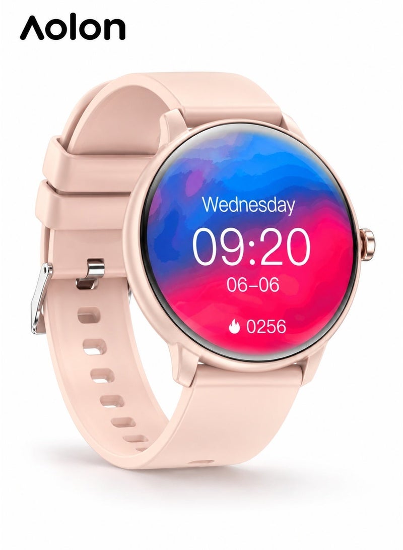 Aolon GTR Mini 2024 Smart Watch with 1.39-Inch IPS HD Display, 115 Sports Modes, Bluetooth 5.3, Heart Rate Monitoring, 210mAh Battery, IP67 Water Resistant, Black - Image 1