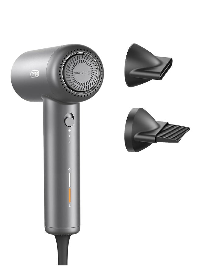 TYMO Airhype Lite High-Speed Hair Dryer (3 Nozzles) Without Alci Black - Image 1